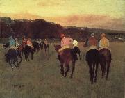 Edgar Degas Race horses in Longchamp oil painting on canvas